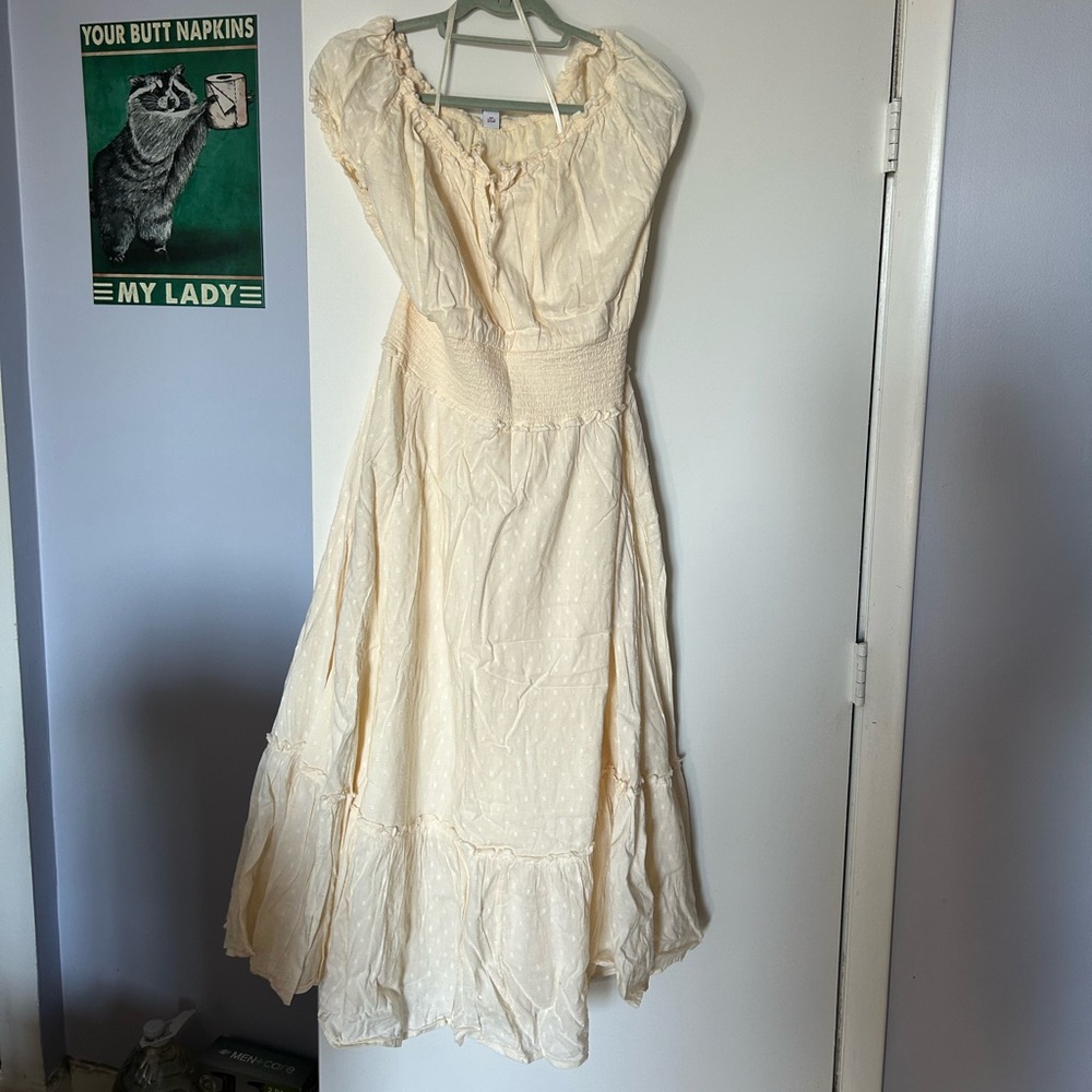NWT cotton peasant dress